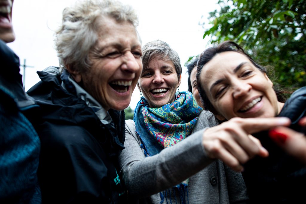 Marian Goodman, Melissa Mann e Viridiana Bertolini, participants of Mapa